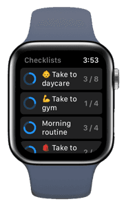 CheckYourList on Apple Watch